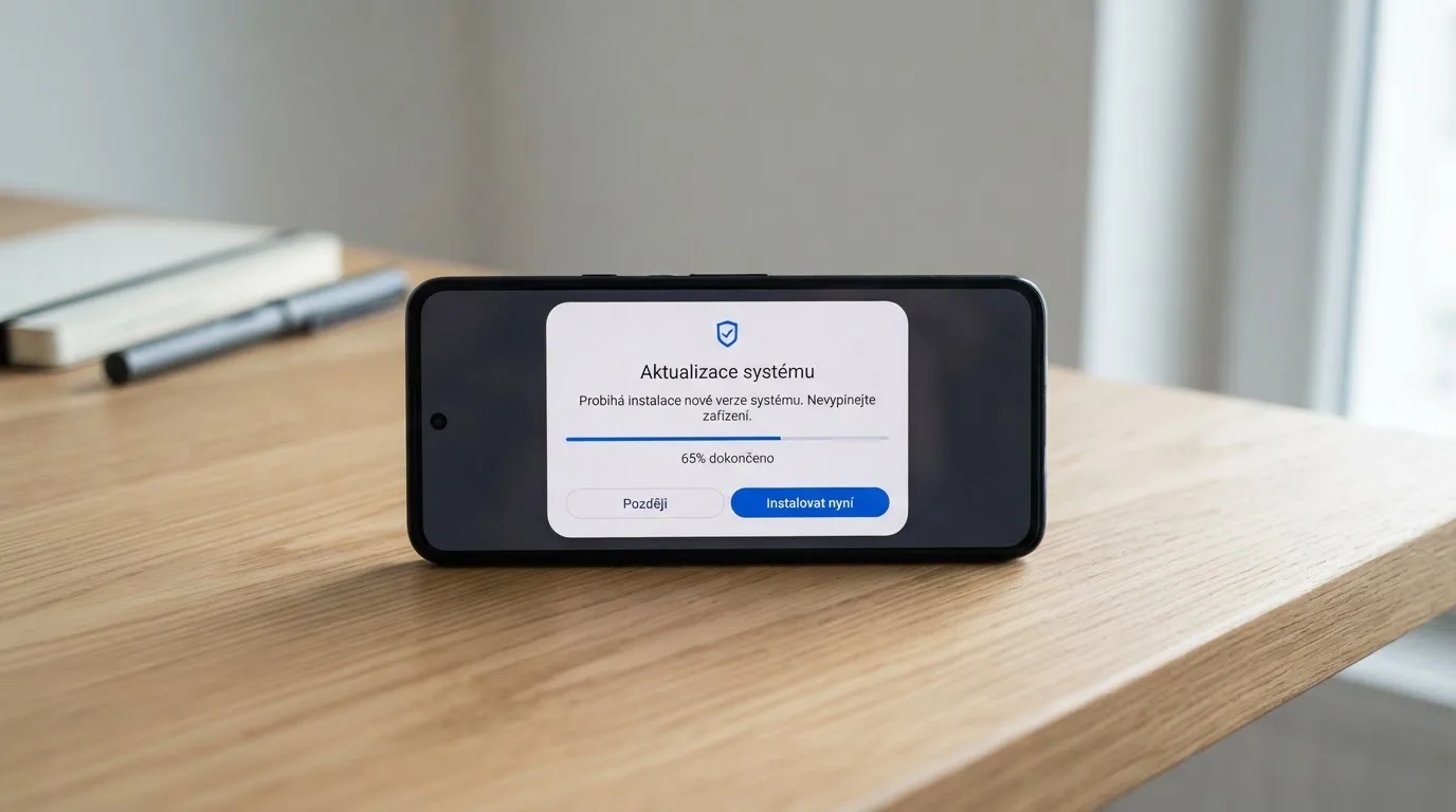 Displej telefonu s Androidem zobrazující dialogové okno instalace APK souboru staženého z oficiálního webu casino operátora